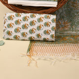 Viridian Green Pure Kota Doria Dupatta Unstitched Suit Set