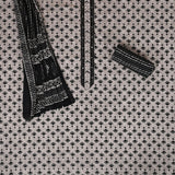 Abalone Grey Bagru Print Cotton Unstitched Salwar Suit