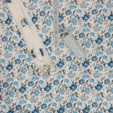 Admirable Blue Cotton Unstitched Salwar Suit