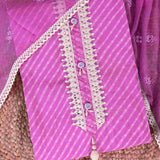 Amethyst Purple Mothra Muslin Unstitched Salwar Suit