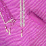 Amethyst Purple Mothra Muslin Unstitched Salwar Suit