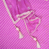 Amethyst Purple Mothra Muslin Unstitched Salwar Suit