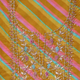 Multi Leheriya Cotton Unstitched Suit Set