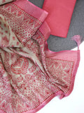 Bagru Butti Exclusive Tissue Silk Unstitched Suit Set