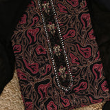 Black Ajrakh Print Cotton Unstitched Salwar Suit