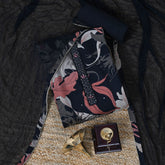 Black Flowy Muslin Unstitched Salwar Suit