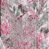 Blushy Pink Cotton Unstitched Suit Set