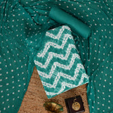 Bondy Blue Shibori Cotton Unstitched Salwar Suit