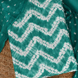 Bondy Blue Shibori Cotton Unstitched Salwar Suit