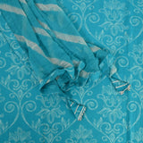 Bright Sky Cotton Unstitched Suit Set