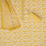 Cadmium Yellow Cotton Unstitched Salwar Suit