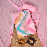 Carnation Pink Silkt Unstitched Salwar Suit