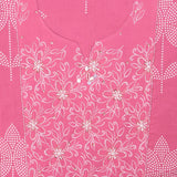 Cerise Pink Cotton Unstitched Suit Set