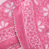 Cerise Pink Cotton Unstitched Suit Set