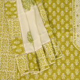 Charm Green Cotton Unstitched Suit Set
