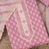 Charm Pink Cotton Suit Set