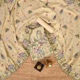 Cuty-Pie Ivory Tissue Unstitched Suit Set