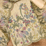 Cuty-Pie Ivory Tissue Unstitched Suit Set