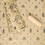 Cuty-Pie Ivory Tissue Unstitched Suit Set