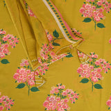 Dijon Mustard Cotton Unstitched Suit Set