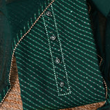 Evening Green Mothra Silk Unstitched Salwar Suit