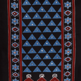 Exquisite Black Ajrak Print Cotton Unstitched Suit Set