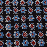 Exquisite Black Ajrak Print Cotton Unstitched Suit Set