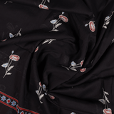 Exquisite Black Ajrak Print Cotton Unstitched Suit Set