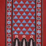 Exquisite Marron Ajrak Print Cotton Unstitched Suit Set