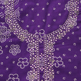 Eye Chatchy Purple Bhandej Cotton Unstitched Suit Set