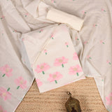 Feathery White Jamdani Cotton Unstitched Salwar Suit