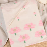 Feathery White Jamdani Cotton Unstitched Salwar Suit