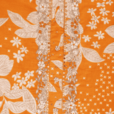 Fiery Yellow Cotton Unstitched Suit Set