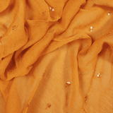 Fiery Yellow Cotton Unstitched Suit Set