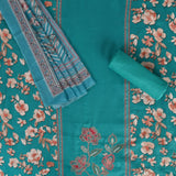 Firozi Pakistani Cotton Unstitched Suit Set