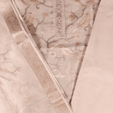 Golden Tissue Embroidered Unstitched Suit Set