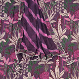 Grape Wine Floral Cotton Unstitched Suit Set