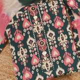 Green Ikhat Cotton Unstitched Salwar Unstitched Suit