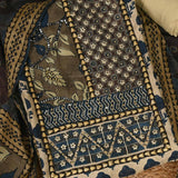 Dabu Print Silk Unstitched Suit Set