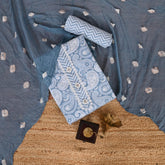 Powder Blue Cotton Unstitched Suit Set