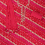 Rani Special Teej Leheriya Cotton Unstitched Suit Set