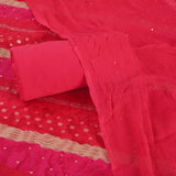 Rani Special Teej Leheriya Cotton Unstitched Suit Set