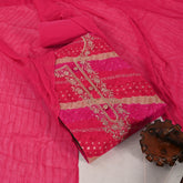 Rani Special Teej Leheriya Cotton Unstitched Suit Set