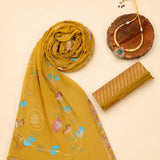 Katha Print Cotton Unstitched Suit Set