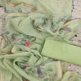 Laurel Green Kota Doriya Unstitched Suit Set