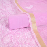 Lavender KotaDoriya Embroidered Unstitched Suit Set