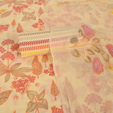 Macroon Yellow Cotton Unstitched Suit Set