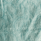 Mermaid Green Kota Doriya Unstitched Suit Set