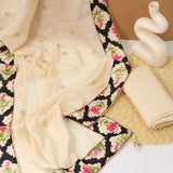 Motif Print Muslin Unstitched Suit Set