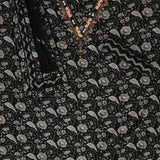 Nandan Print V Neck Cotton Unstitched Suit Set